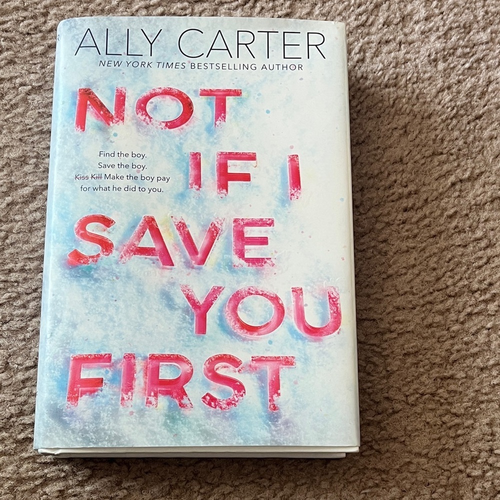 Scholastic Not If I Save You First - Red and Blue Cover